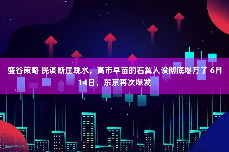盛谷策略 民调断崖跳水，高市早苗的右翼人设彻底塌方了 6月14日，东京再次爆发